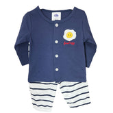 2PC Front Open Night Suit